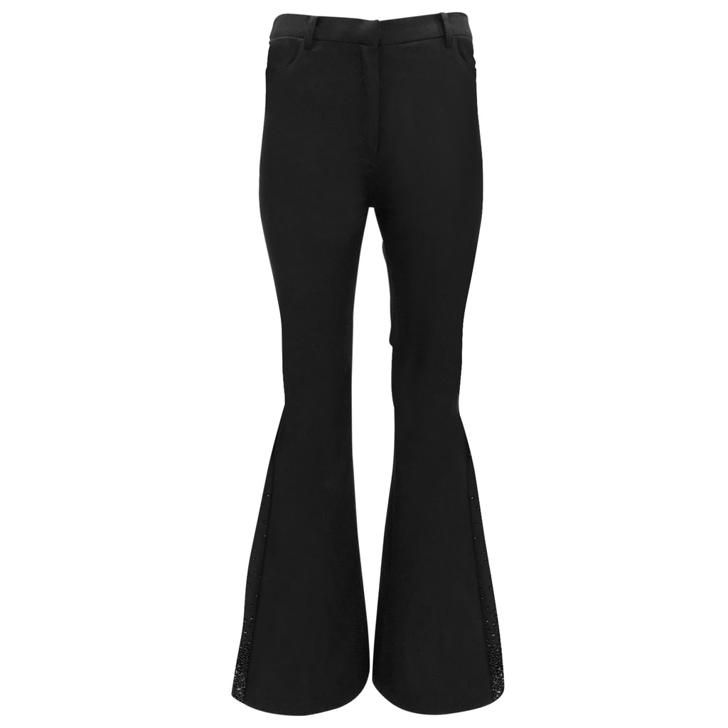 Central Celebration retro bell bottom black pant with sequince (7006682873879)