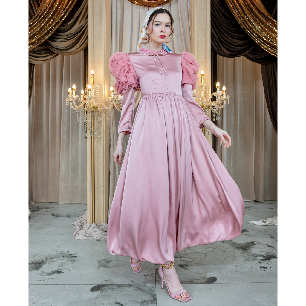 Mi Vida Signature Pink veronica long dress (7483134115863)