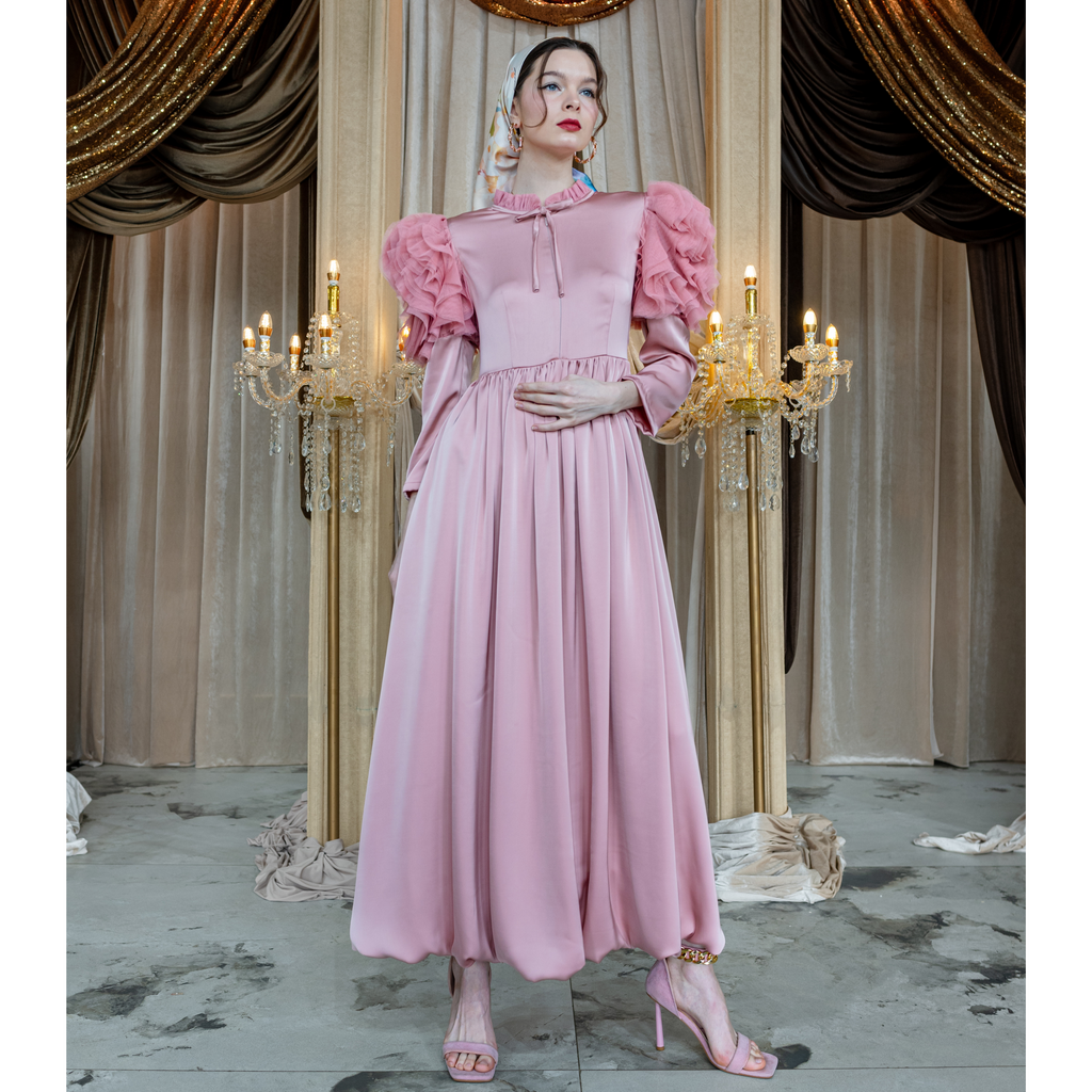 Mi Vida Signature Pink veronica long dress (7483134115863)