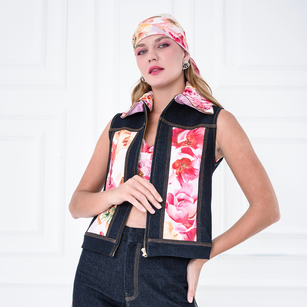 Pink Presley denim fancy vest (7471650013207)