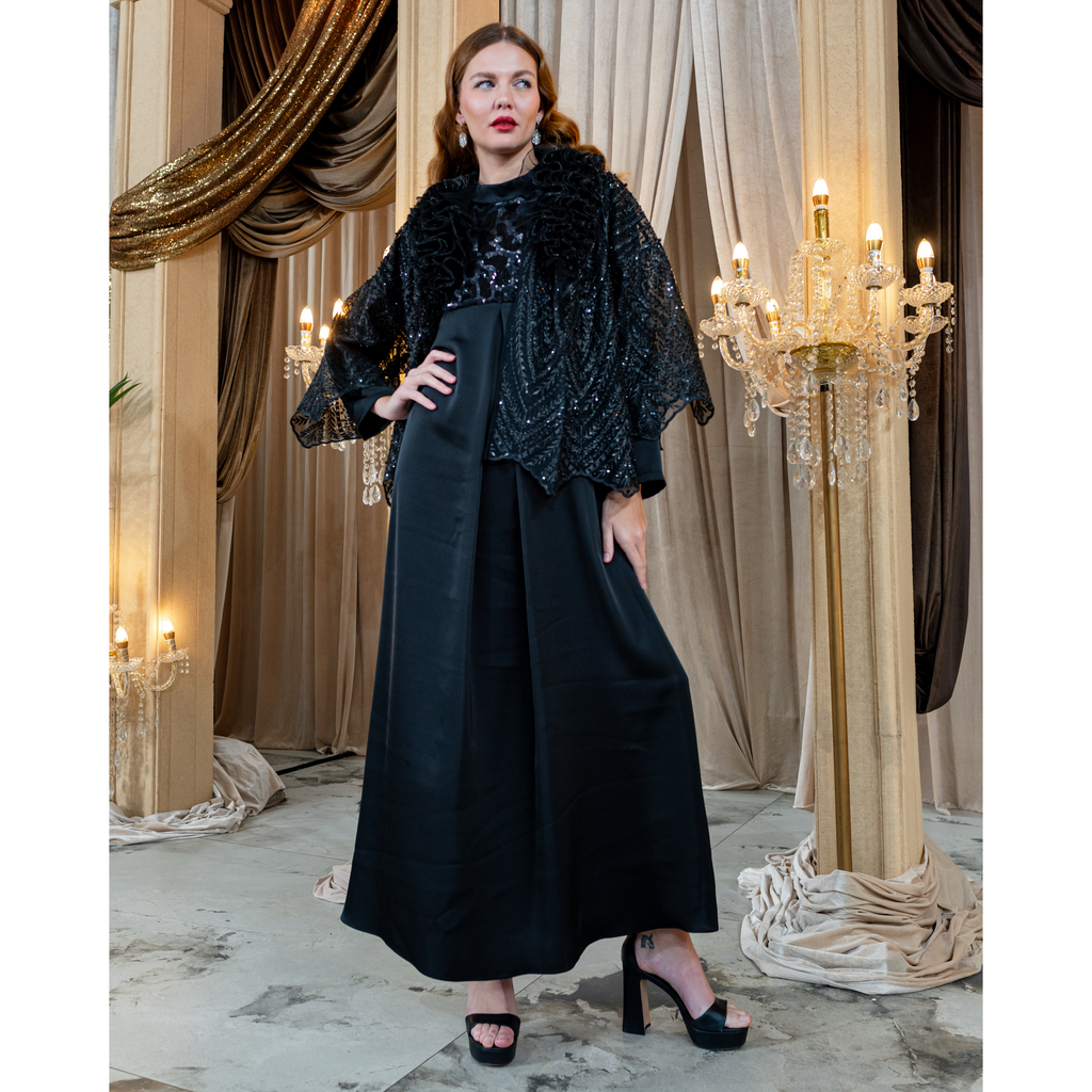 Mi Vida Signature Black irana lace long outer (7483182219287) (7483183890455)