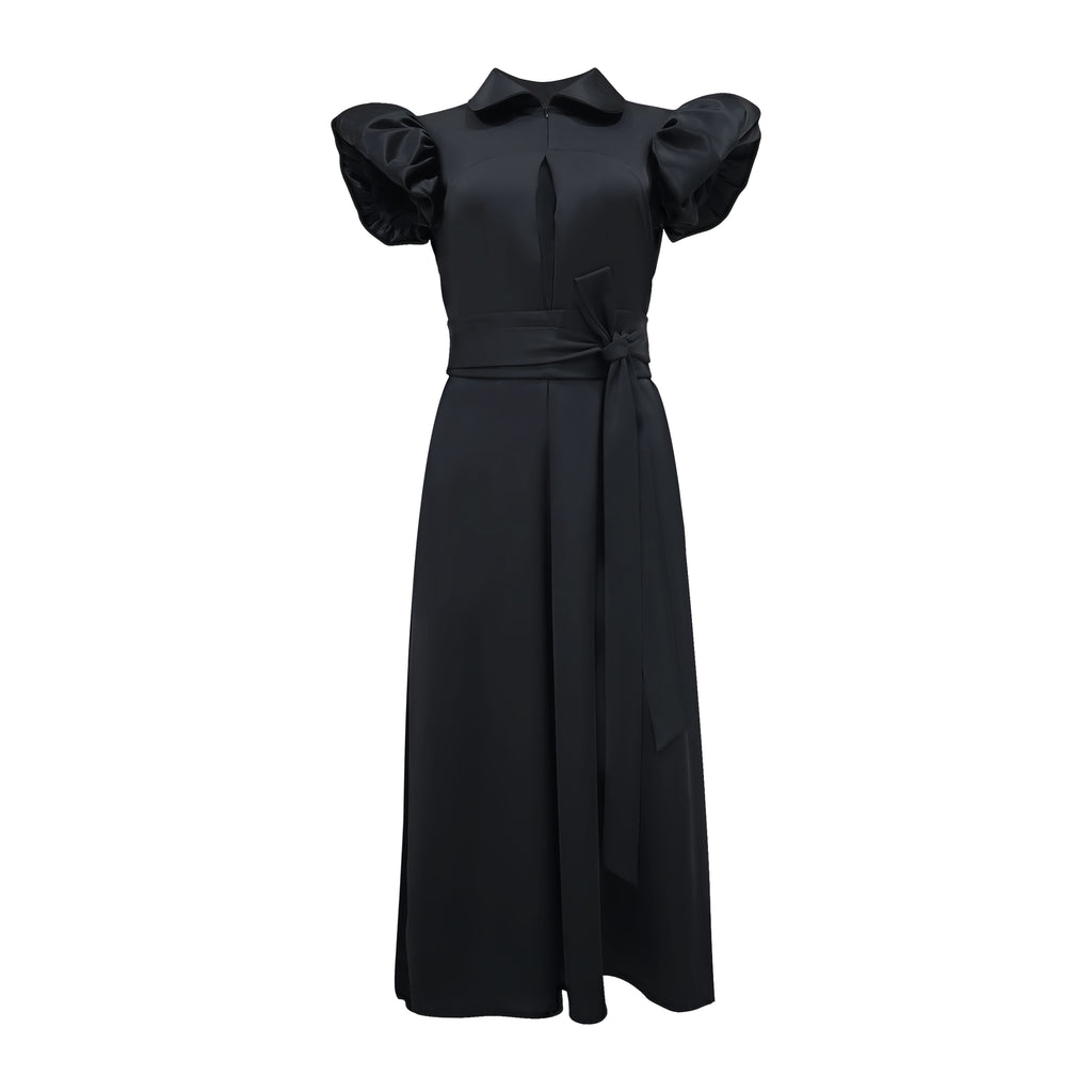 Signature retro glam black dress (7378272944151)