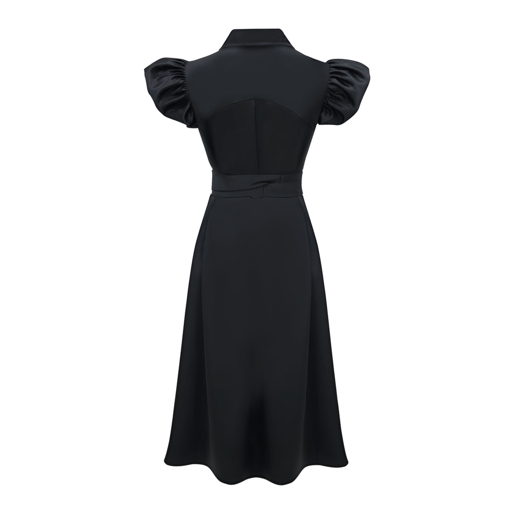 Signature retro glam black dress (7378272944151)