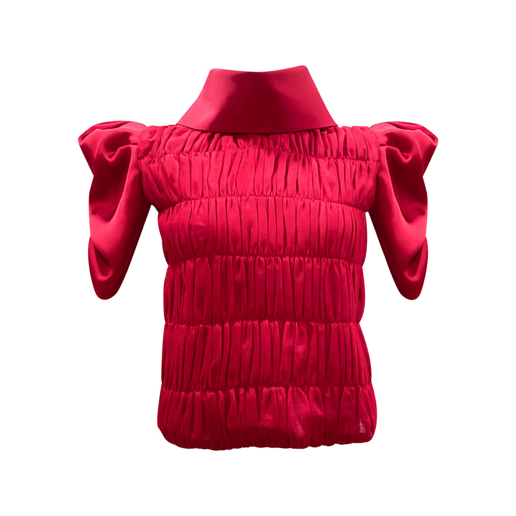 New Eastside royal tulle red top (7438991917079)