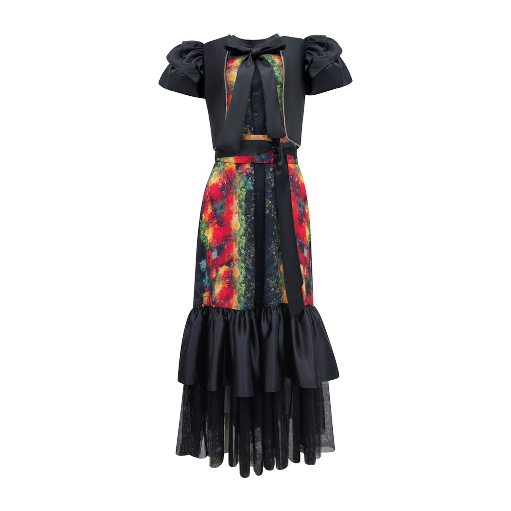 The Canvas Black new hasna twin set dress (7439058206743)