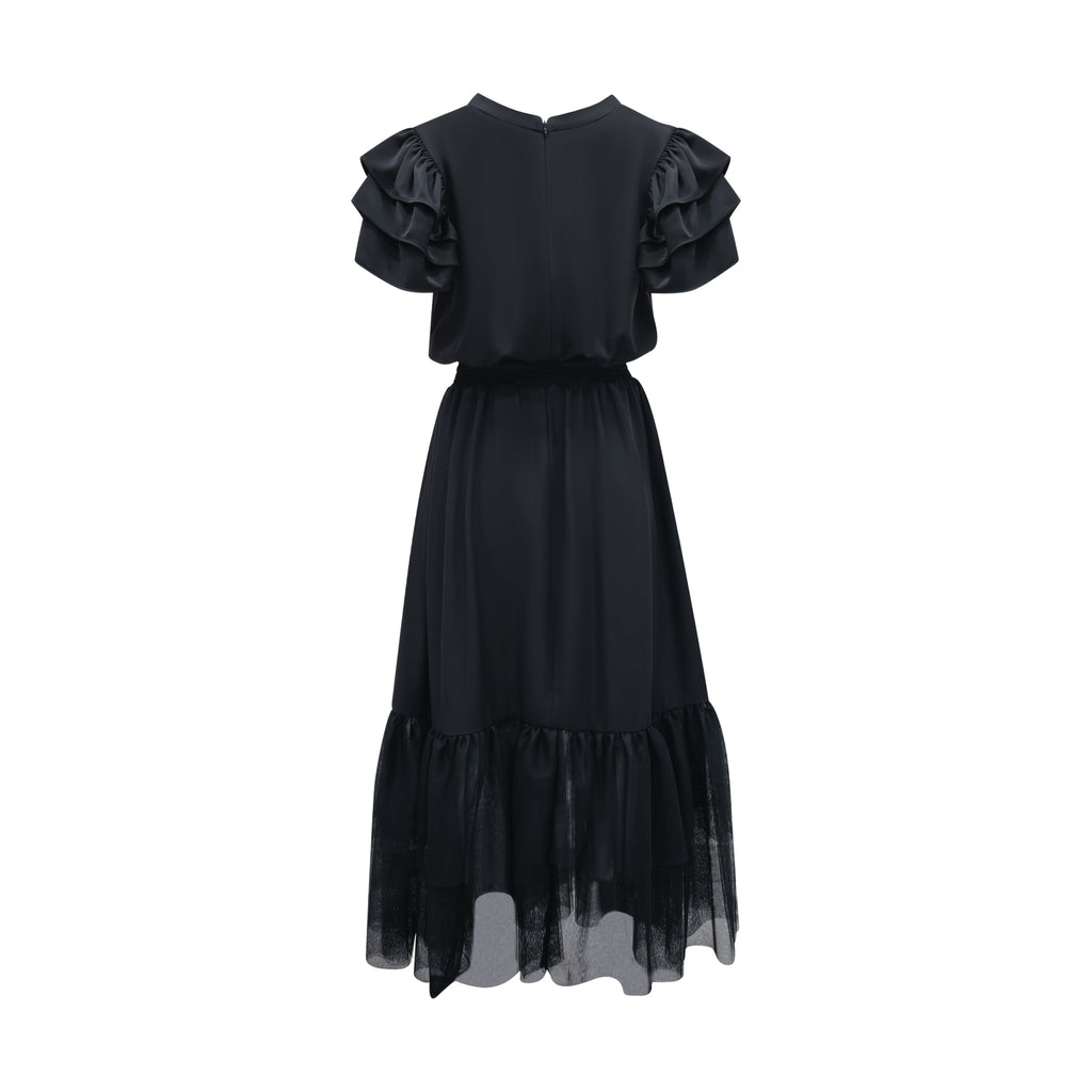 Signature black new tiffany long dress (7416761712663)