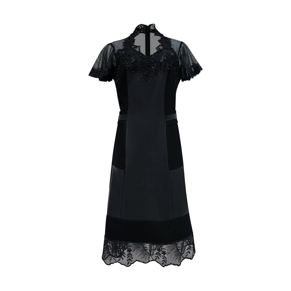 Signature Black Jennifer lace medium dress (7313500798999)