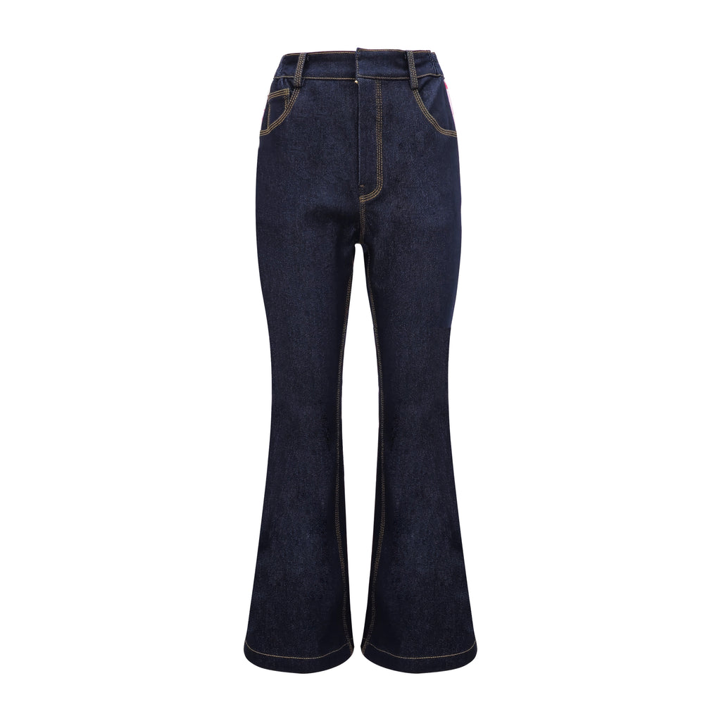 Pink Presley signature retro denim pant (7471653781527)