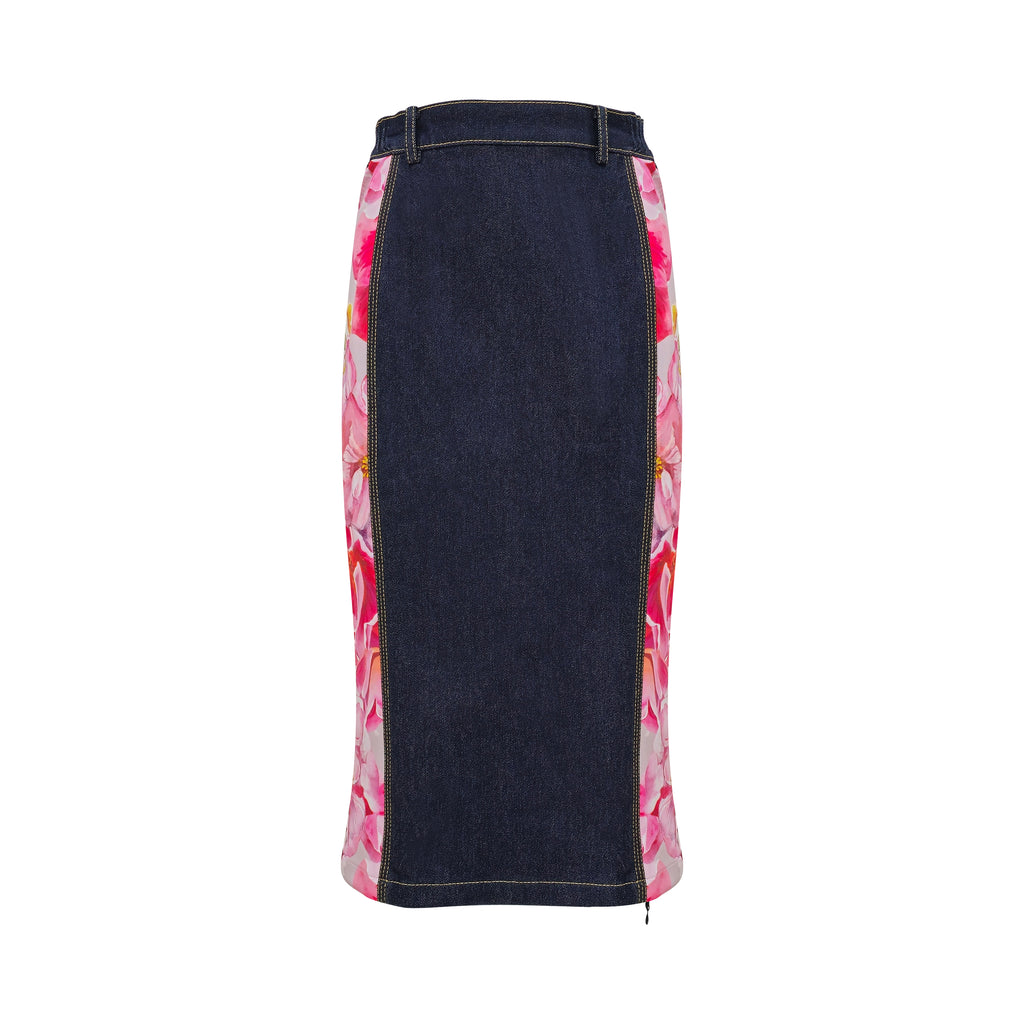 Pink Presley denim pencil skirt S/p (7472539435031)