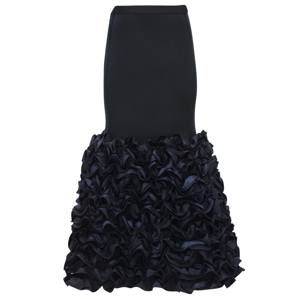 Central Park Black signature flamingo black skirt (6912520585239)