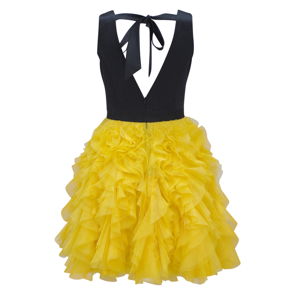 Becoming New Bralette Dress in Yellow Tulle (6992869982231)