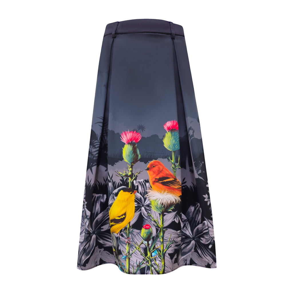 Central Park Black kahlo fancy medium ball skirt (7048652062743)