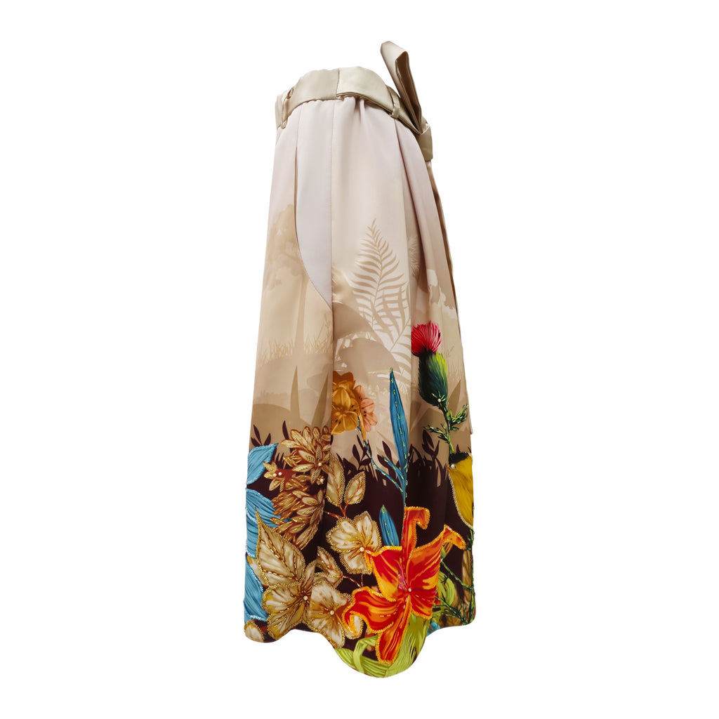 Central Park Beige Light kahlo fancy medium ball skirt with sequins (7086436778007)