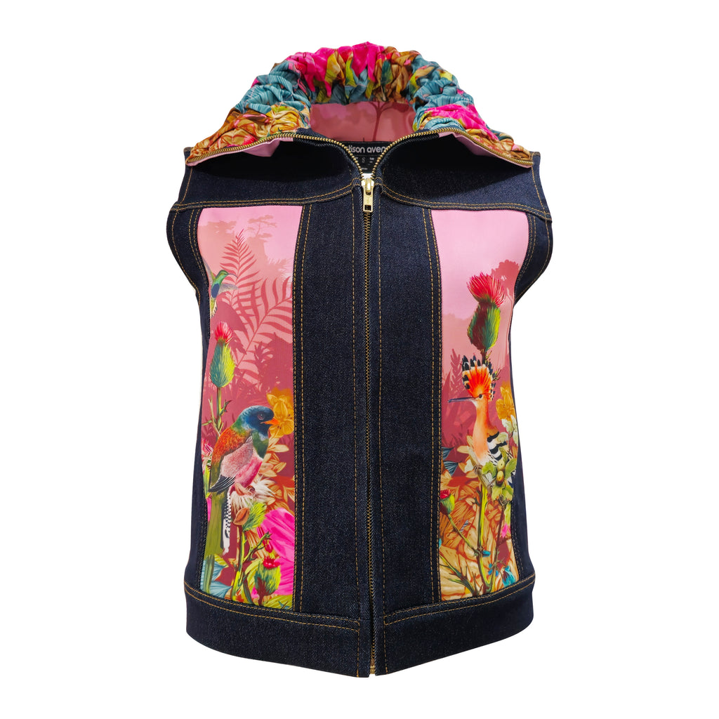 Central Park Pink denim fancy vest (7220150140951)