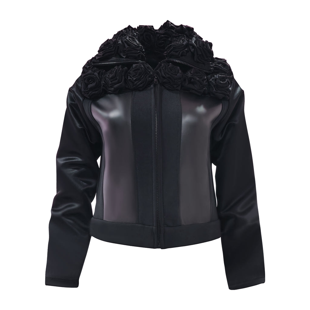 Signature Black roses jacket (7313500438551)