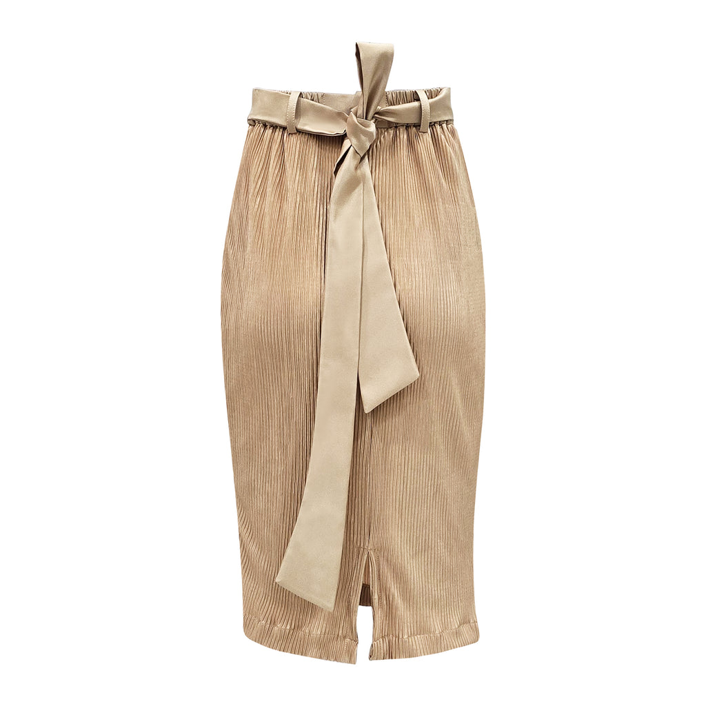 Central Gold plisket skirt (7260268855319)