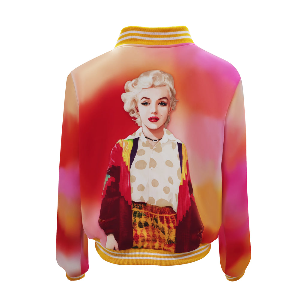 Blurred Lines Marilyn varsity jacket (7348002390039)