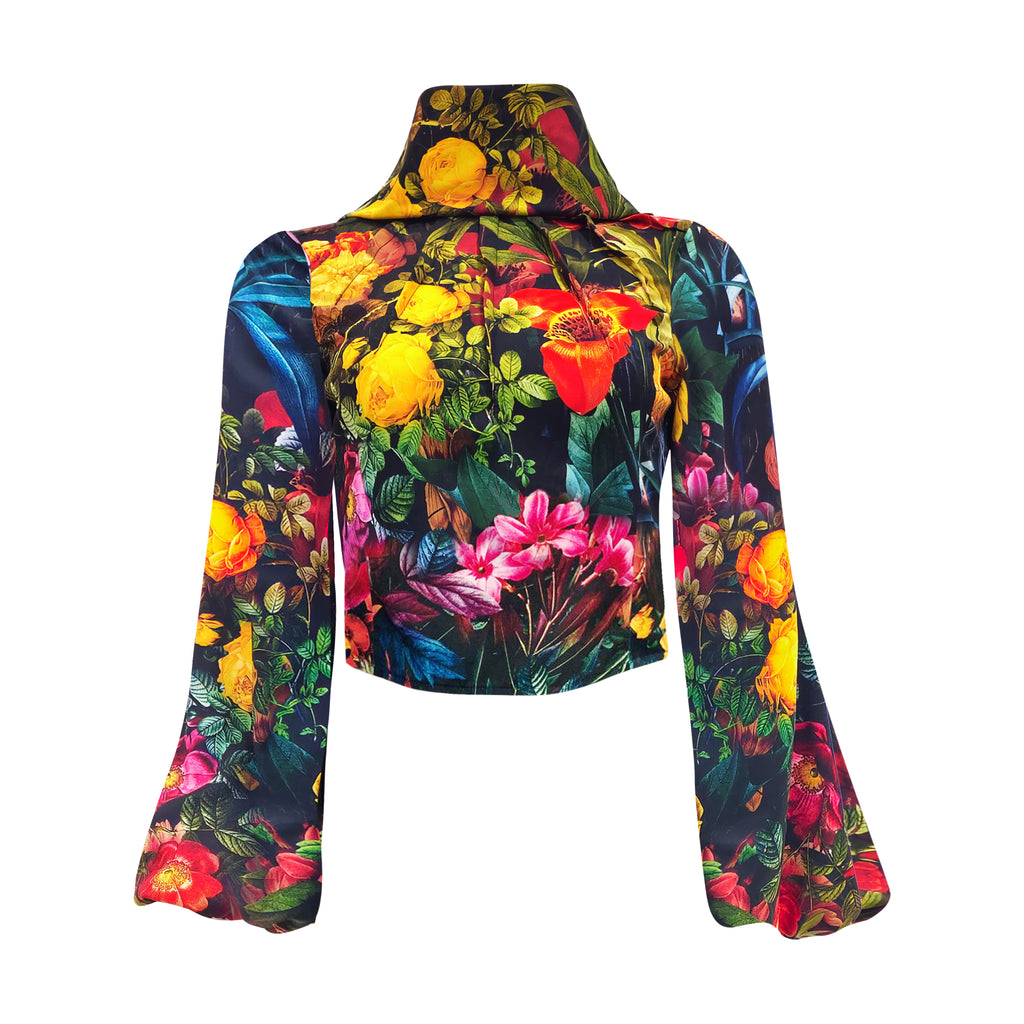 MI AMOR floral top with bell sleeves (7389309534231)