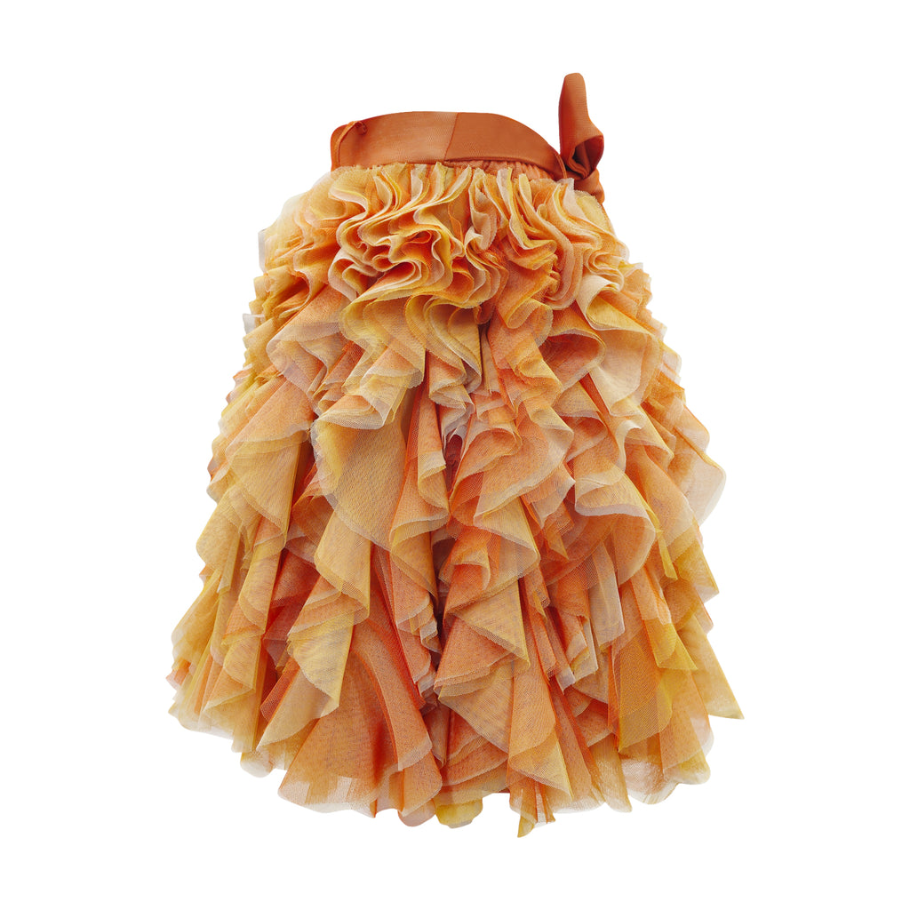 Blur Lines signature english tulle curly beige skirt (7313501814807)