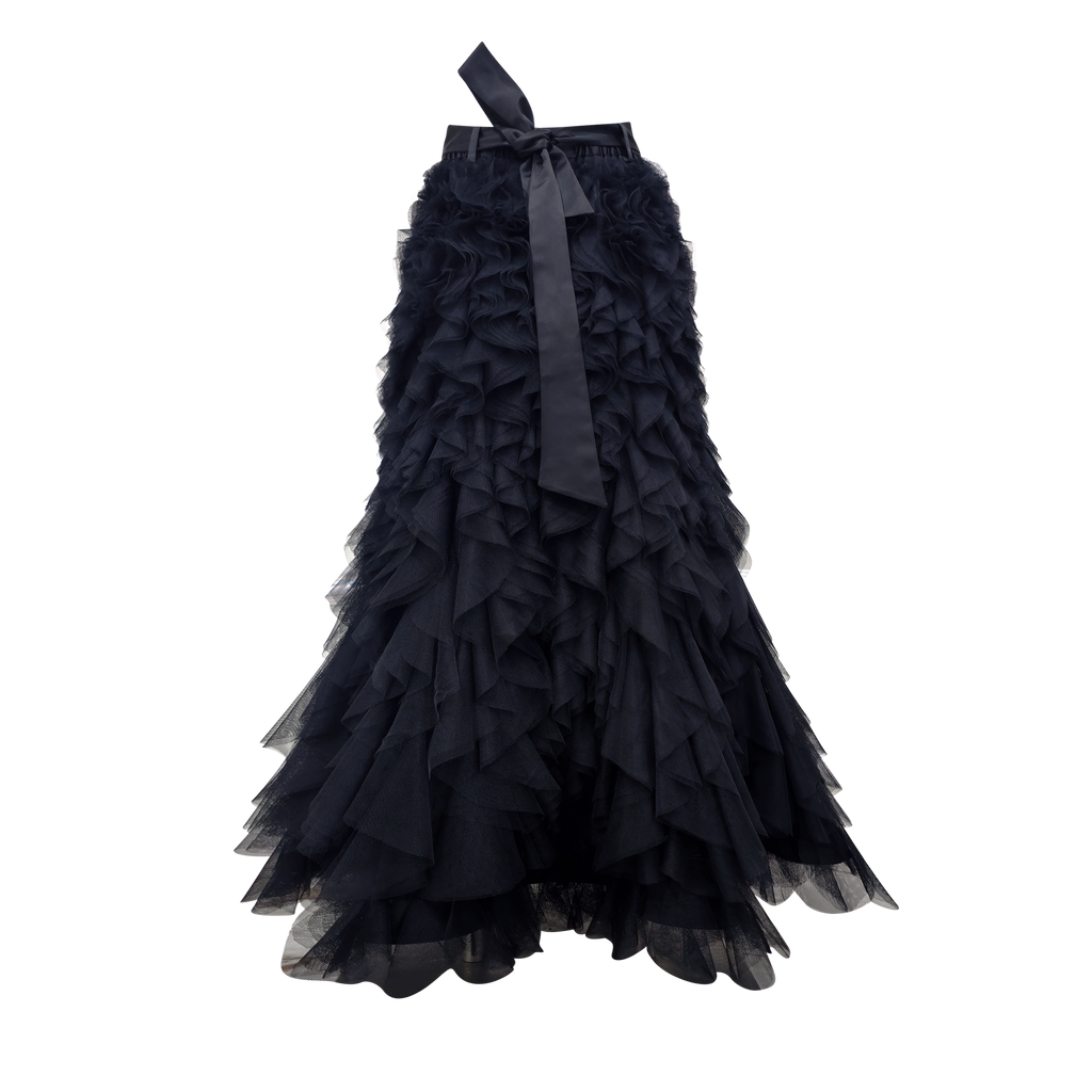 Mi Vida Signature Black stage long skirt (7483187167255)