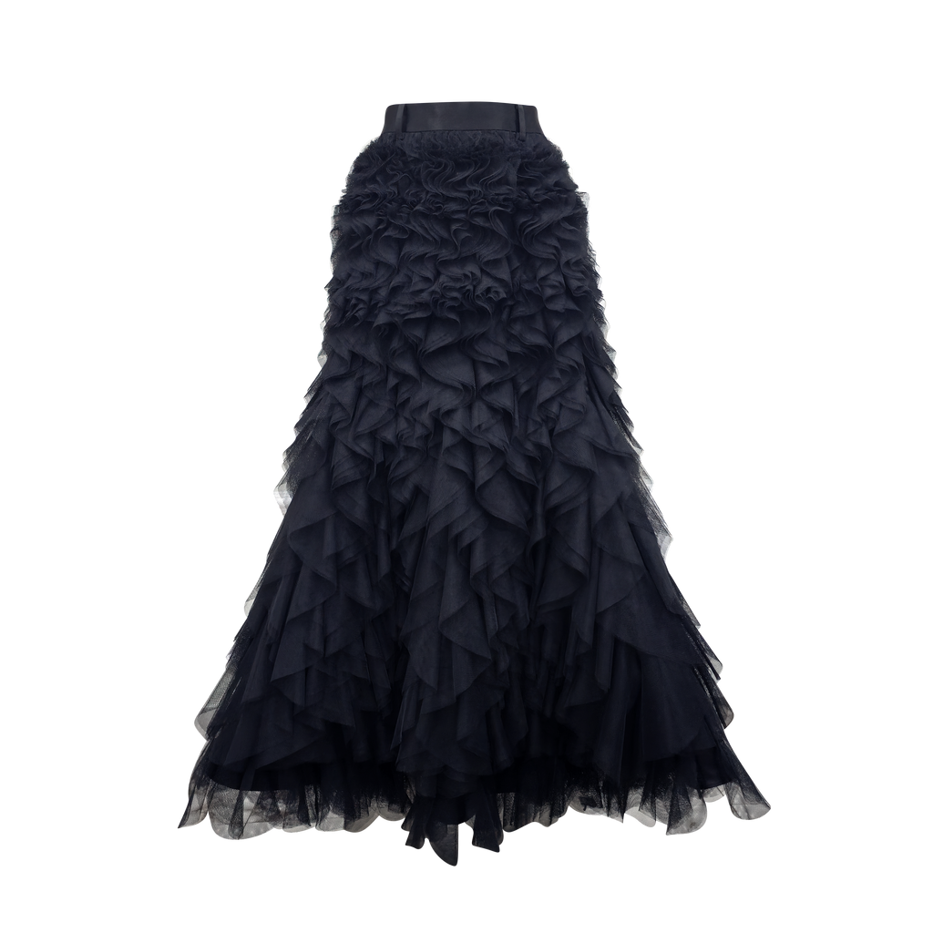 Mi Vida Signature Black stage long skirt (7483187167255)