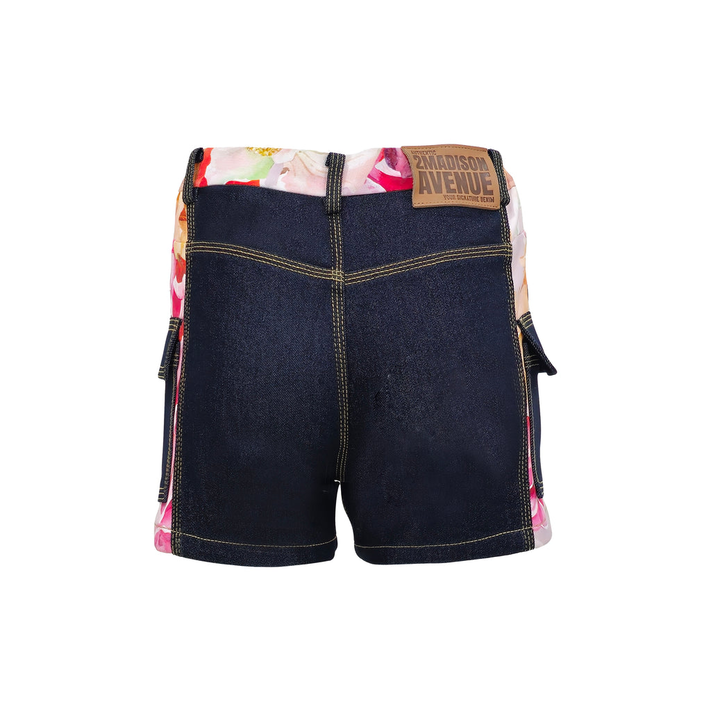 Pink Presley denim short pant (7471654830103)