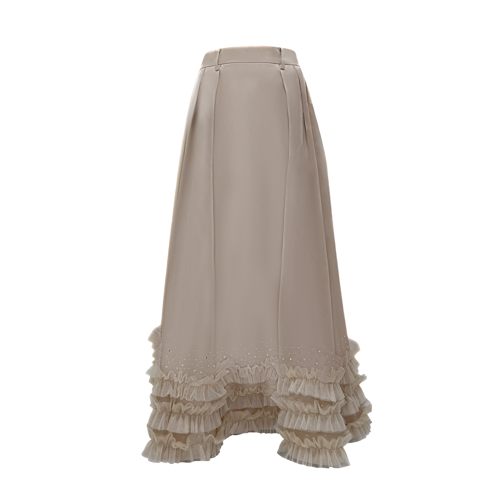 Mi Vida Beige Fancy ball skirt (7483147780119)