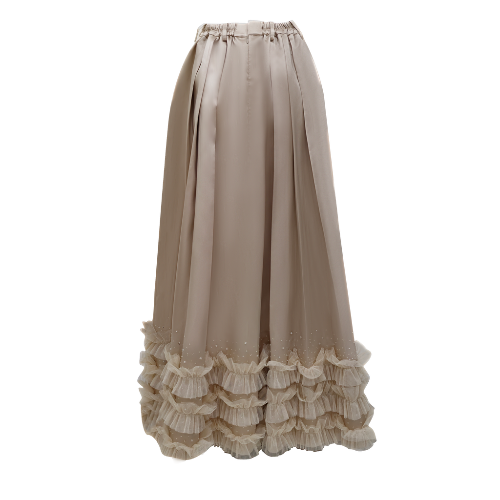 Mi Vida Beige Fancy ball skirt (7483147780119)