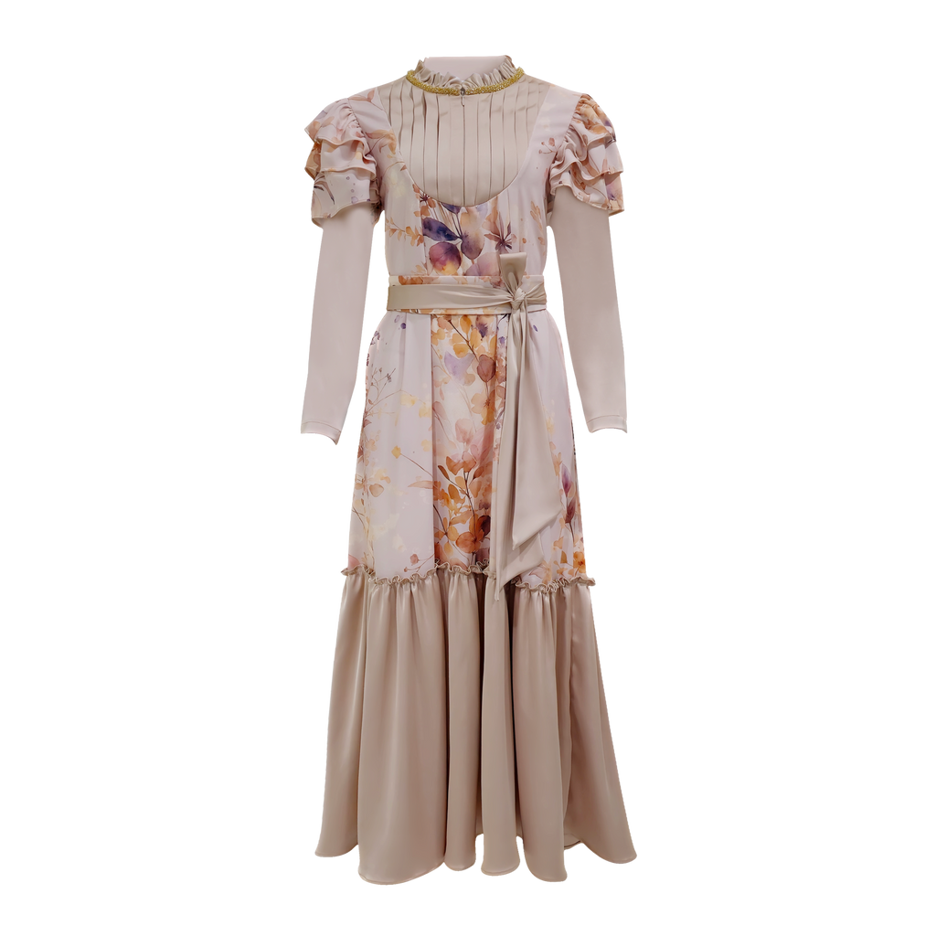 Mi Vida BL Hasna beige long dress (7483139260439)