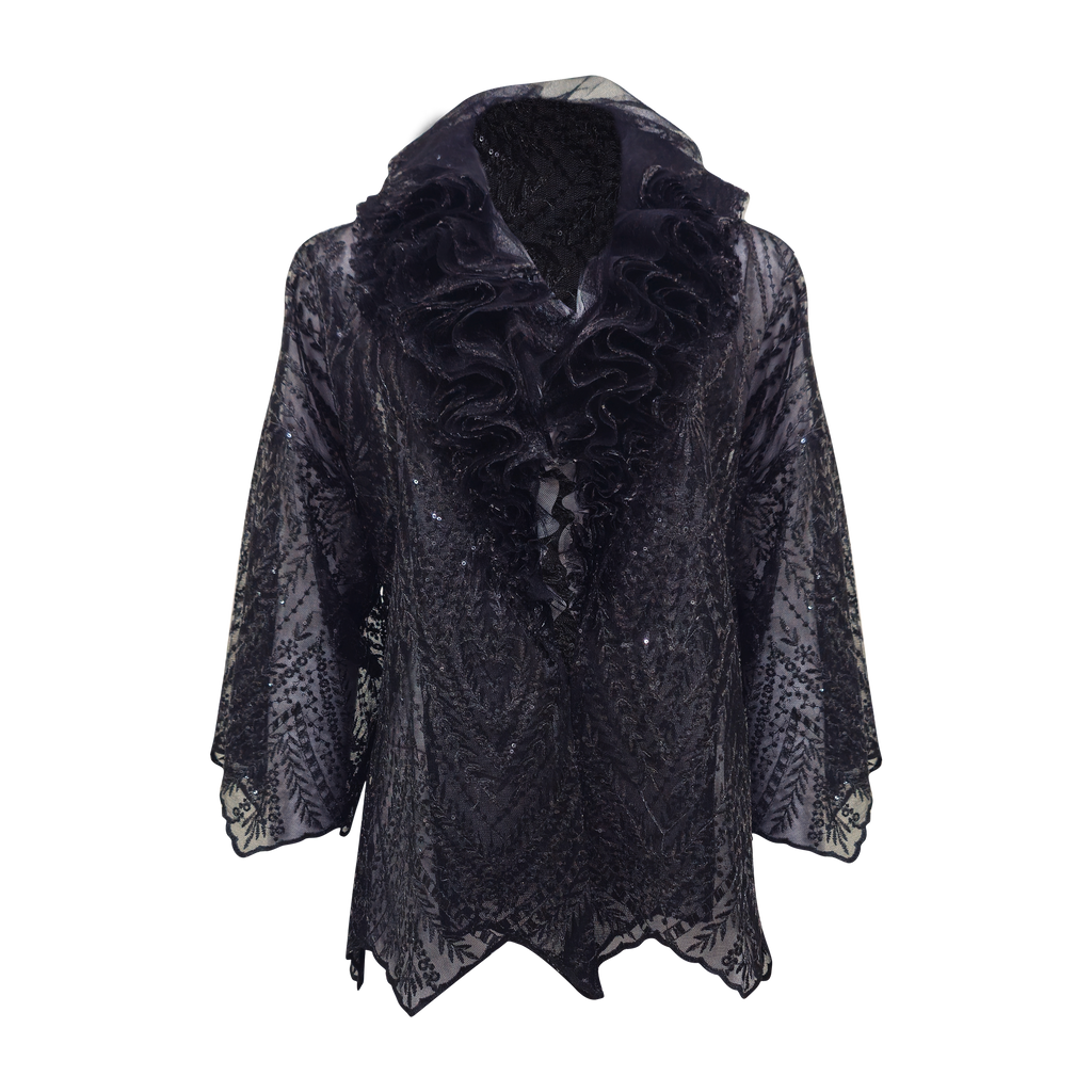 Mi Vida Signature Black irana lace long outer (7483182219287) (7483183890455)