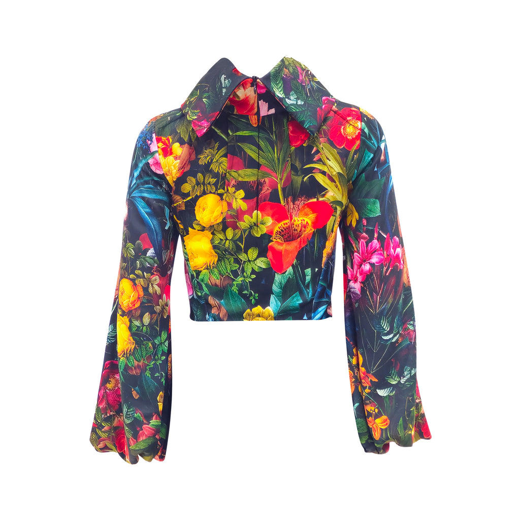 MI AMOR floral top with bell sleeves (7389309534231)