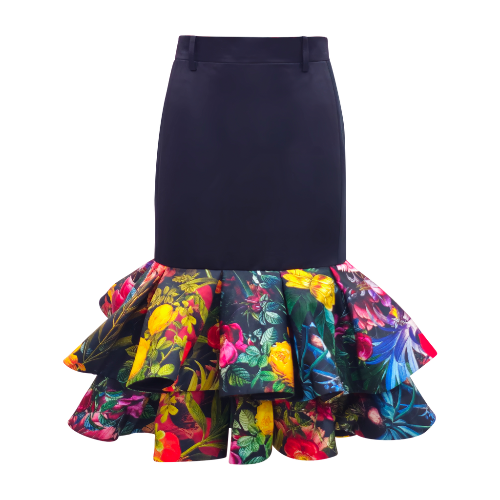 MI AMOR floral medium skirt (7389309108247)