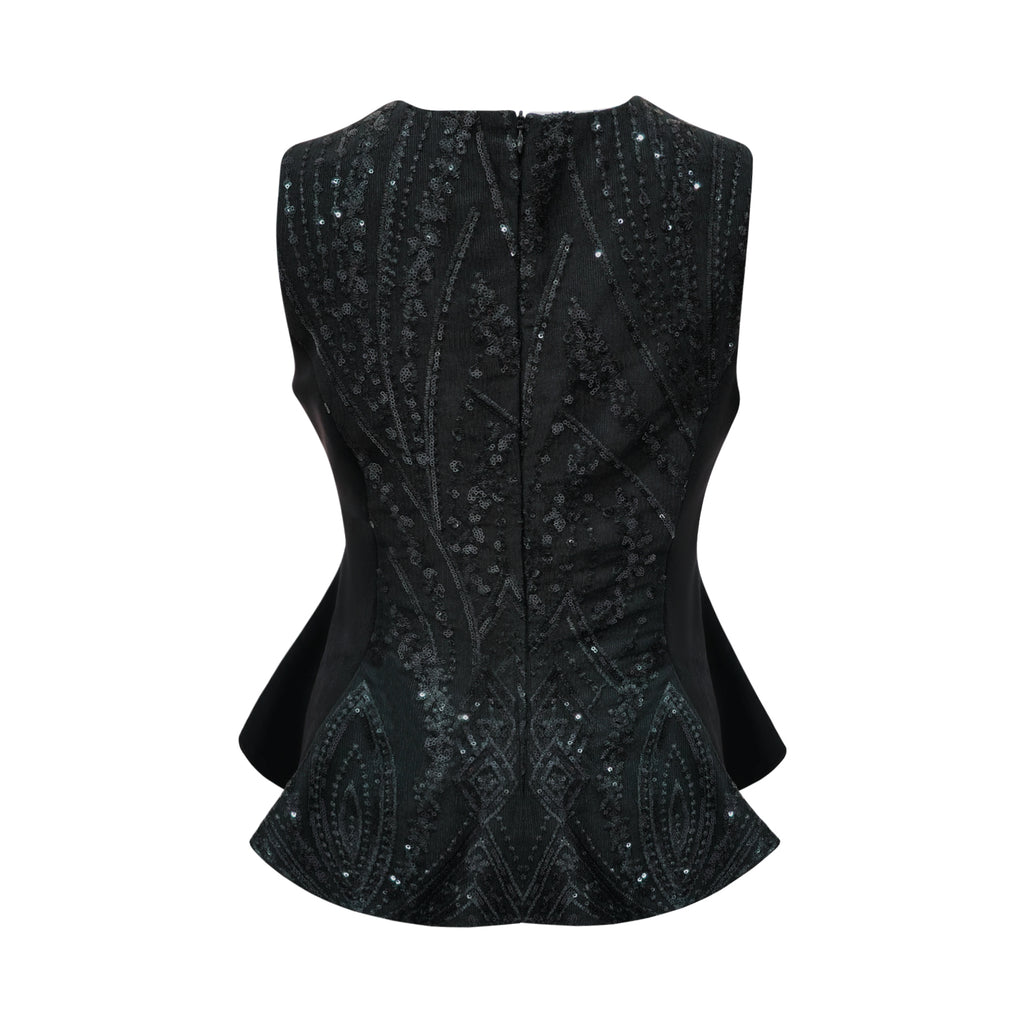 Mi Vida Signature Black new square top with lace (7542021193751)