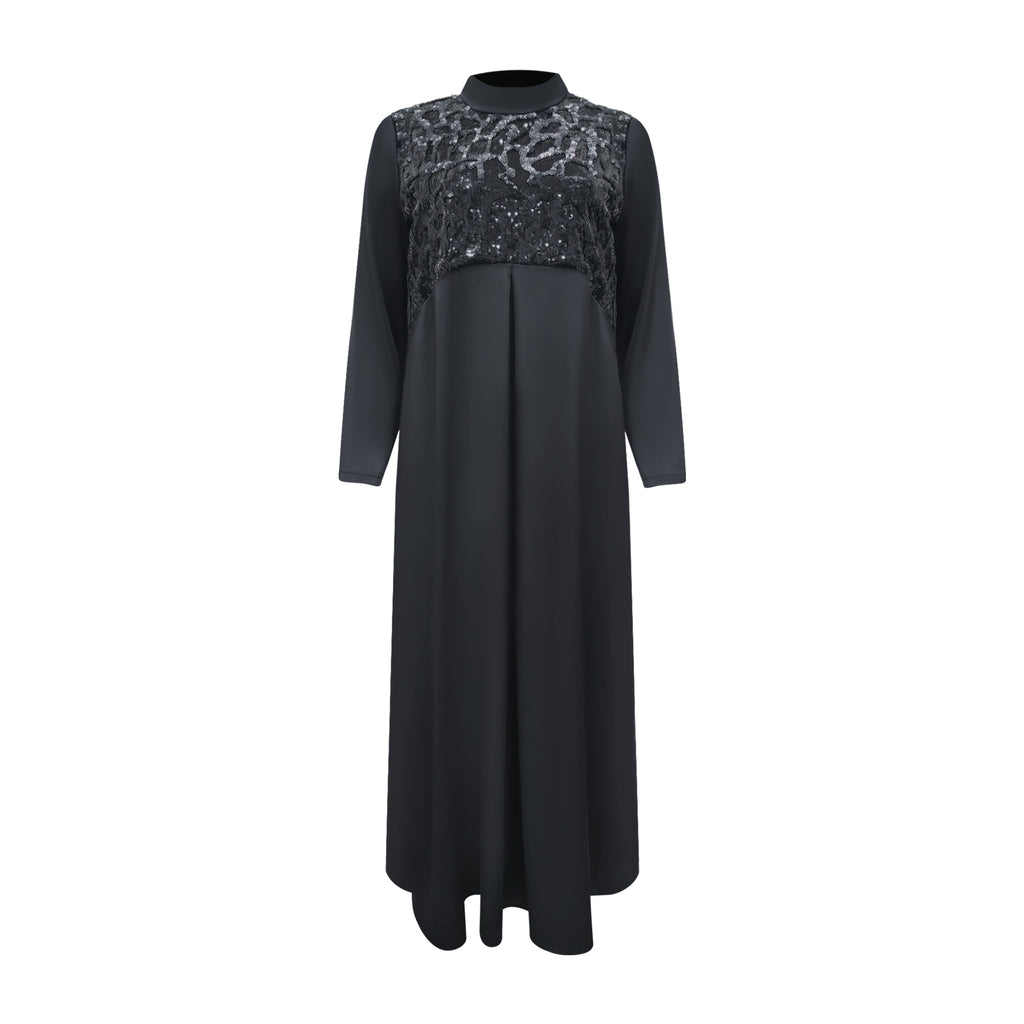 Mi Vida Signature black jane long dress (7511756570647) (7483152695319)