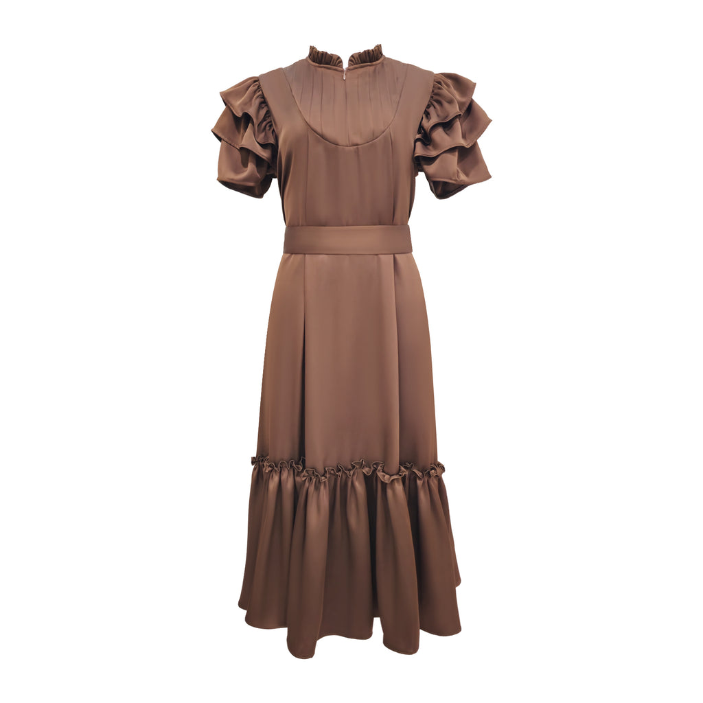 Timeless Pieces hannah medium brown dress (7534187282455)