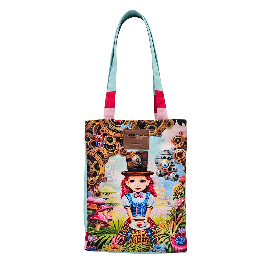 The Wonderland medium F/P tote bag (7354151862295)