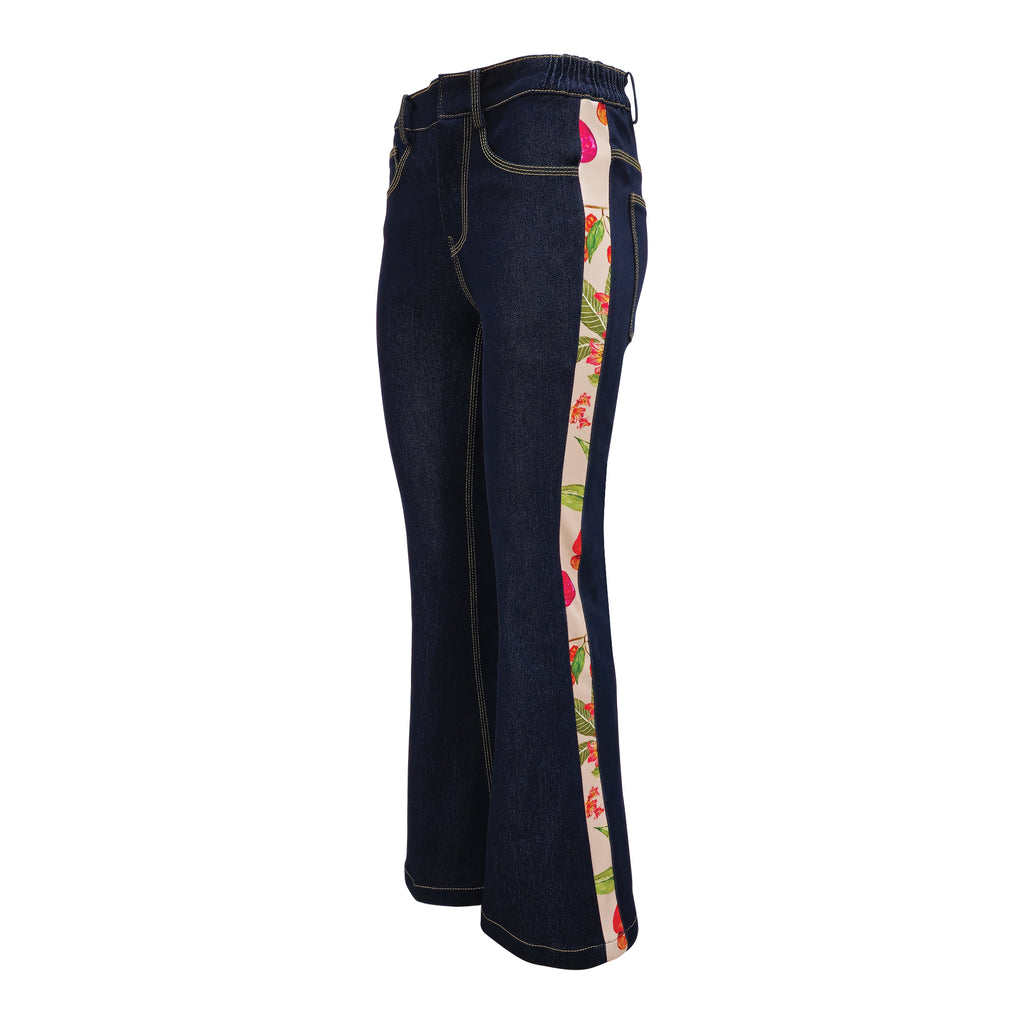 Paradise signature denim bell bottom pant (7260264693783)