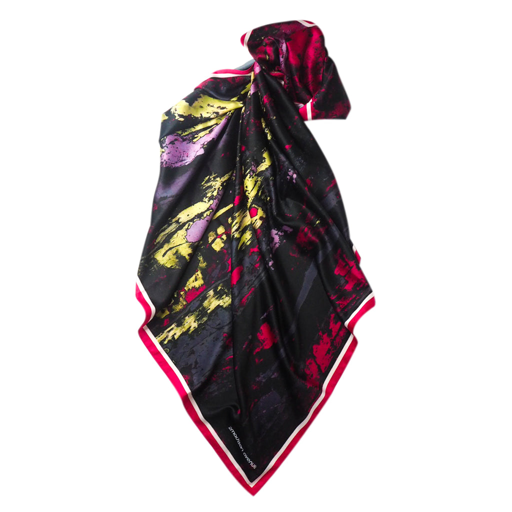 Abstract Black Reminiscence Scarf (6545128882199)