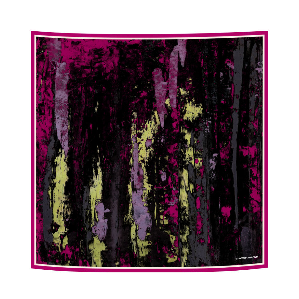 Abstract Black Reminiscence Scarf (6545128882199)