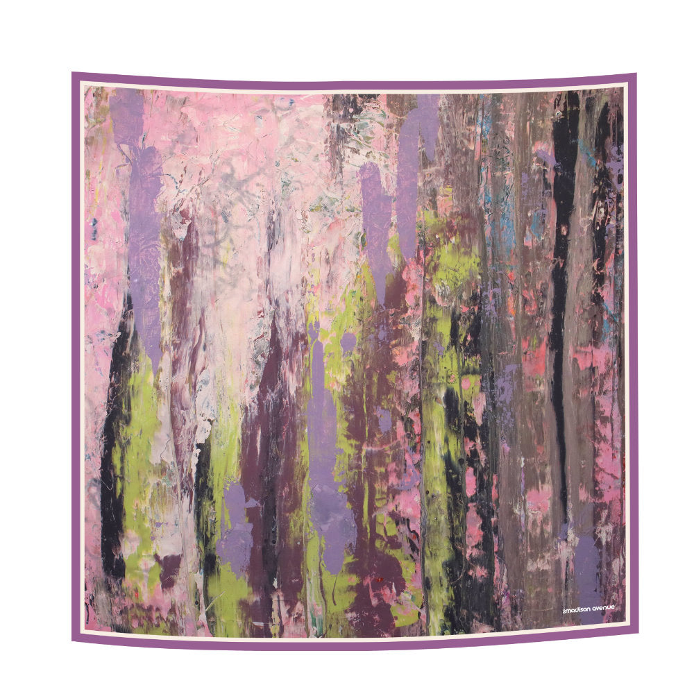 Abstract Pink Reminiscence Scarf (6545127473175)